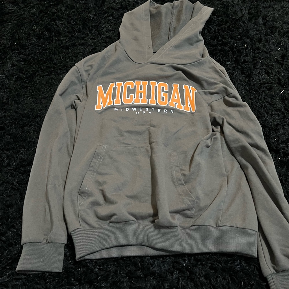 Orange Michigan Hoodie